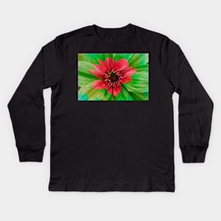 Dahlia, Dahlia, abstract, colorful, flower, bloom Kids Long Sleeve T-Shirt